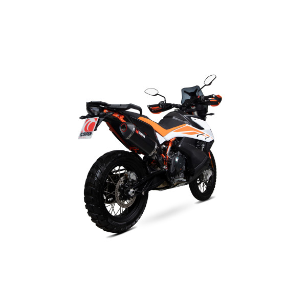 Scorpion Exhaust KTM Adventure 790 / Adventure 790 R 2019 - 2020 Serket Parallel Slip-on Black Ceramic Coated Sleeve